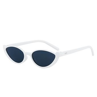 Unisex Teardrop Shaped Semi-Rimless Sunglasses Hiphop Trendy Versatile Sun Glasses UV Protection