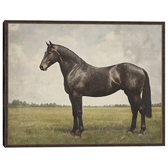 Masterpiece Espresso Horse Framed Wall Art