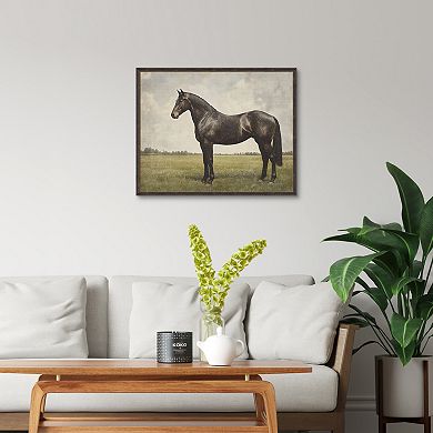 Masterpiece Espresso Horse Framed Wall Art