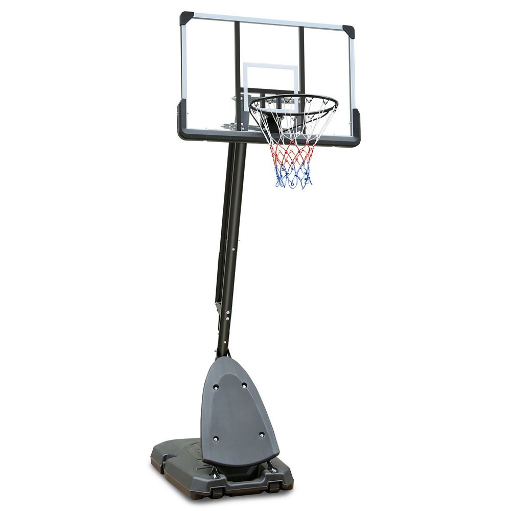 WOW PIONEER Adjustable Height Portable Basketball Hoop System with ...