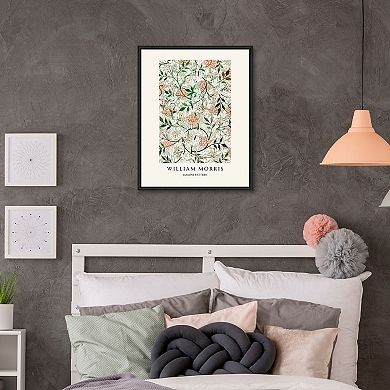 Masterpiece William Morris Jasmine Pattern Framed Wall Art