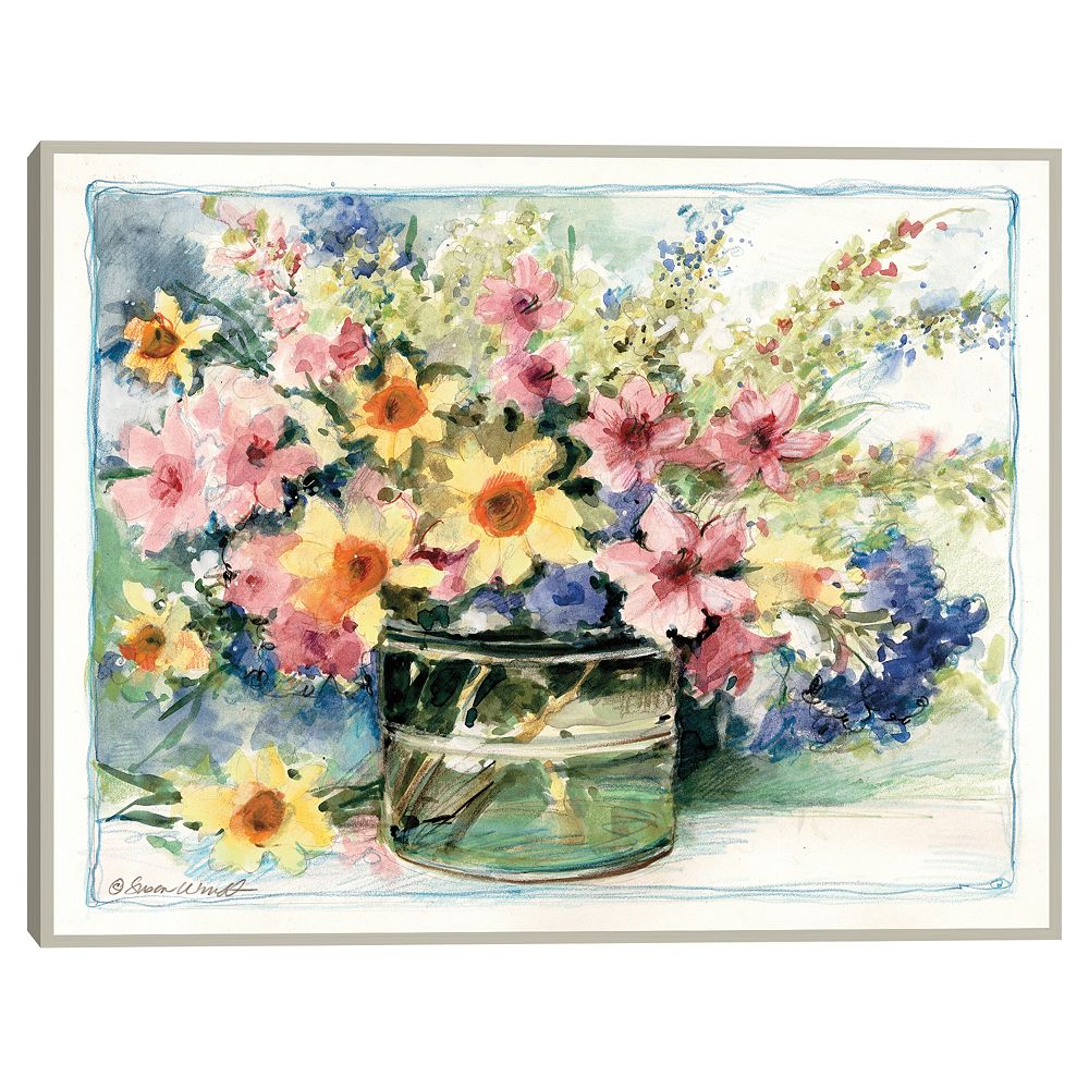 Masterpiece Flower Jar II Framed Wall Art