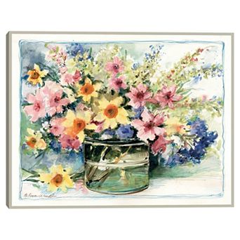 Masterpiece Flower Jar II Framed Wall Art