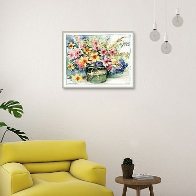 Masterpiece Flower Jar II Framed Wall Art