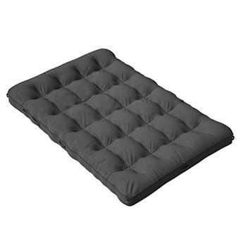 80x 54x 8 Inch Thick Floor Mattress, Foldable Corduroy Futon Sleeping Pad for Sofa Couch Bed Room