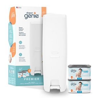 Diaper Genie Premier Diaper Pail & 2 Jumbo Refills
