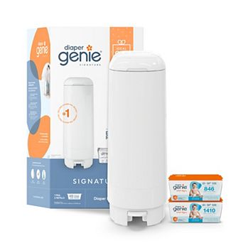 Diaper Genie Signature 2 pc Diaper Pail & Refill Set