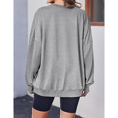 Zeagoo Women's Christmas Tree Crewneck Long Sleeve Sweatshirt Xmas Holiday Party Pullover Tops