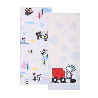 St. Nicholas Square® Peanuts® 2 pc Peanuts Winter Fun Kitchen Towels
