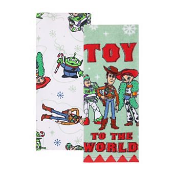 St. Nicholas Square® Disney 2 pc Toy Story Holiday Kitchen Towel Set
