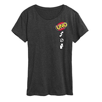 Women's UNO Card Icons Graphic Tee