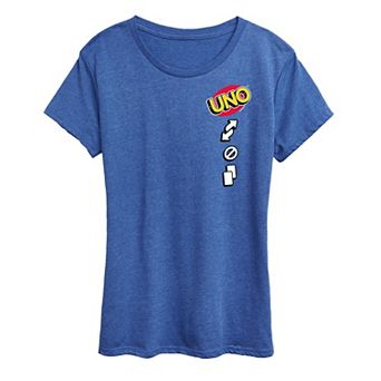 Women's UNO Card Icons Graphic Tee