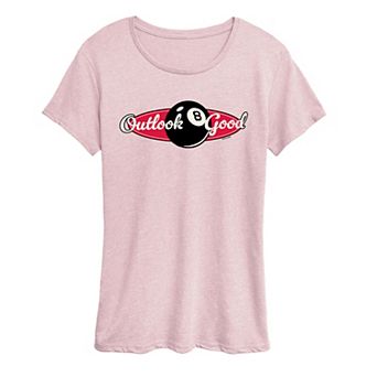 Women's Magic 8 Ball Outlook Good Graphic Tee