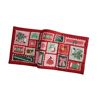 St. Nicholas Square® Peanuts Holiday Stamp Design Table Runner