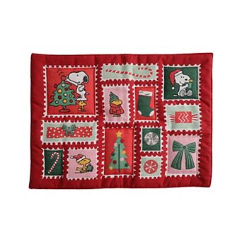 St. Nicholas Square® 2 pc Peanuts Holiday Quilted Placemats