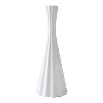 Modern Ceramic Vase for Home DecorTall Matte Flower Vase, Ribbed Textured Decorative Vase for Table