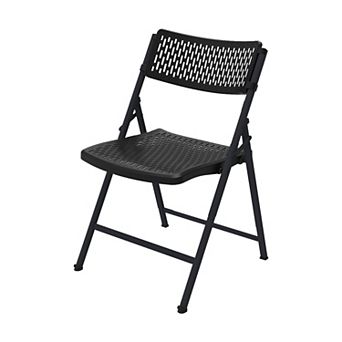 Yardgrace 4 Set of Mesh Injection Folding Chairs Breathable Mesh Back Task Chair for Home