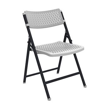 Yardgrace 4 Set of Mesh Injection Folding Chairs Breathable Mesh Back Task Chair for Home