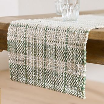 Mingle & Co. Woven Chenille Table Runner