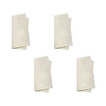 Mingle & Co. Shimmer Stripe 4-Pack Napkin Set
