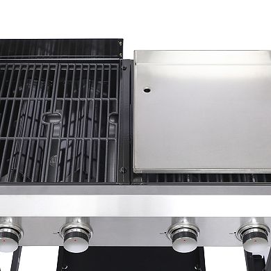 WOW PIONEER Outdoor Gas Grill with Integrated Griddle Cooking Surface
