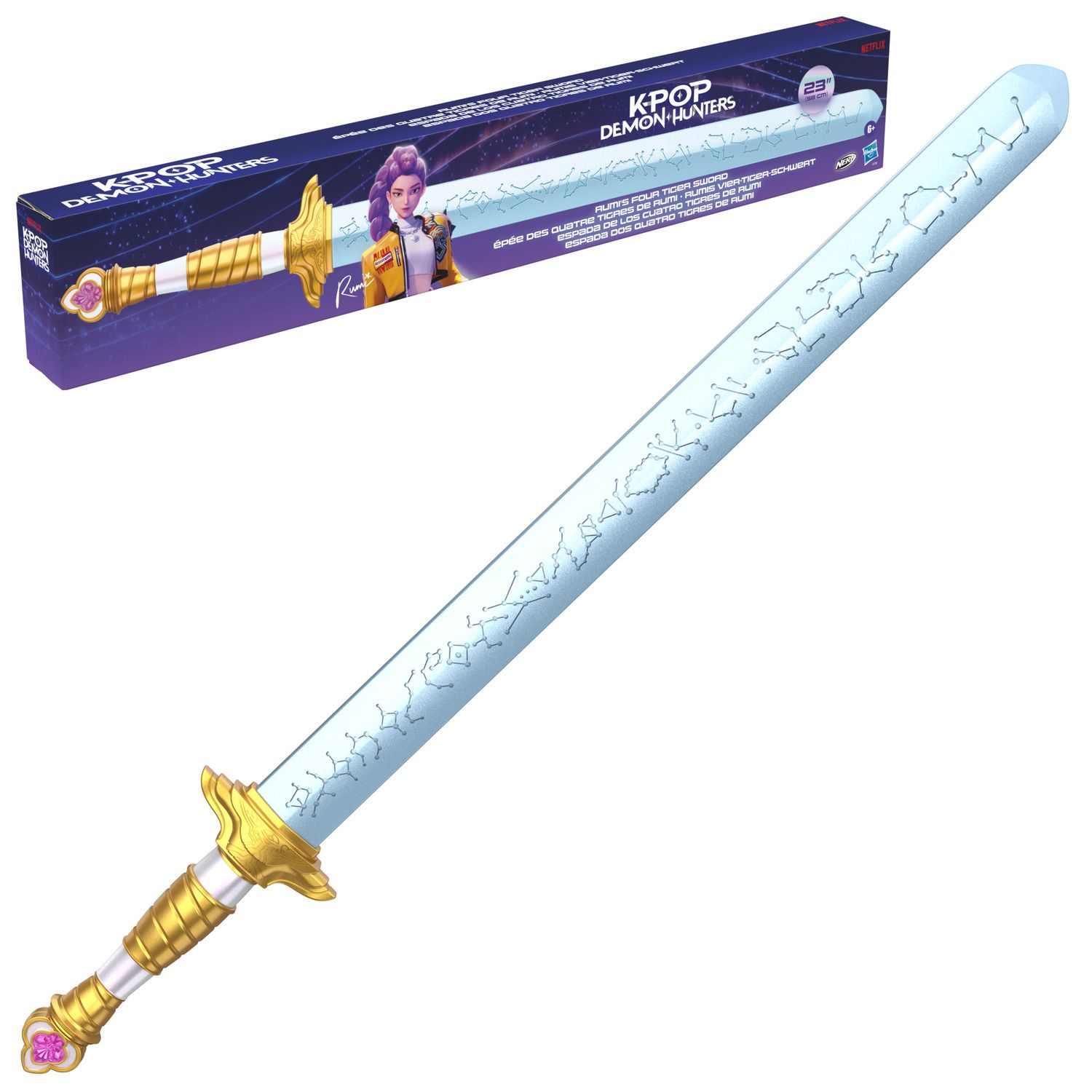 Детская игрушка KPop Demon Hunters Rumi's Four Tiger Sword by Hasbro — фото 1