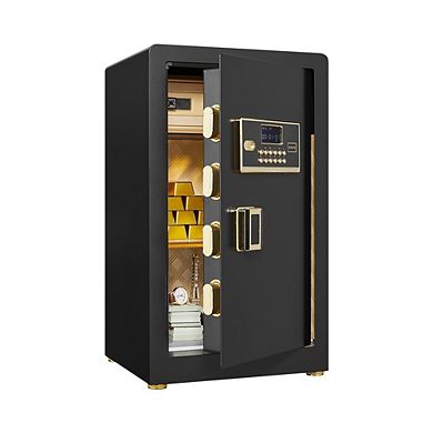 Electronic Steel Home Security Safe, with Removable Shelves & Smart Alert for Home Office Hotel