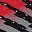 Red Black Silver