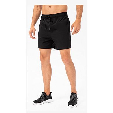Men's Breathable Running Shorts Elastic Tie Waist Quick Dry Active Lifestyle Casual With Pockets