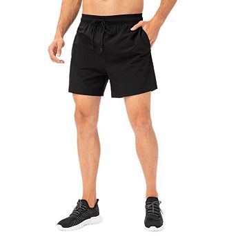 Men's Breathable Running Shorts Elastic Tie Waist Quick Dry Active Lifestyle Casual With Pockets