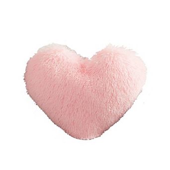 Fluffy Heart Throw Pillows Room Decorative Pillow