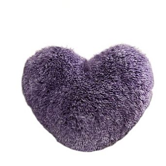 Fluffy Heart Throw Pillows Room Decorative Pillow