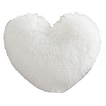 Fluffy Heart Throw Pillows Room Decorative Pillow