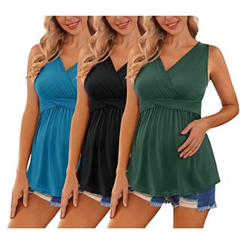 Ekouaer Women's Maternity Nursing Top for Pregnancy and Postpartum