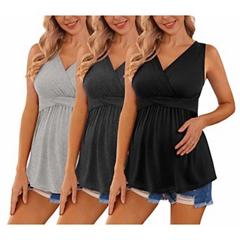 Ekouaer Women's Maternity Nursing Top for Pregnancy and Postpartum