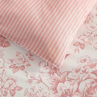 Laura Ashley Toile Delight Comforter Set with Shams