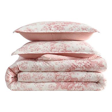 Laura Ashley Toile Delight Comforter Set with Shams