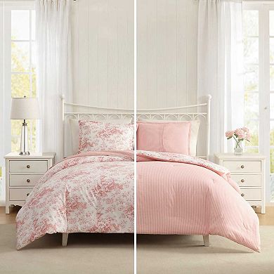 Laura Ashley Toile Delight Comforter Set with Shams