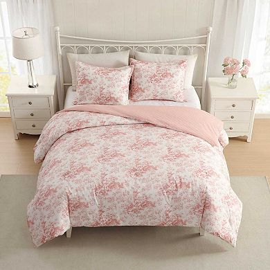 Laura Ashley Toile Delight Comforter Set with Shams