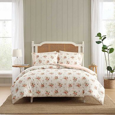 Laura Ashley Ribbon Bouquet Comforter Set with Shams