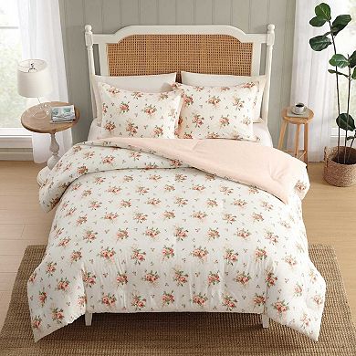 Laura Ashley Ribbon Bouquet Comforter Set with Shams