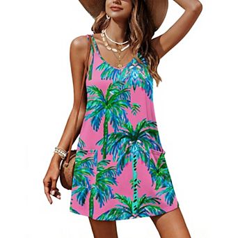 Ekouaer Swimsuit Coverup for Women V Neck Bathing Suit Cover Up Summer Swimwear Beach Cover Ups