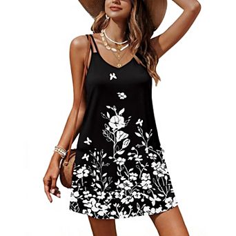 Ekouaer Swimsuit Coverup for Women V Neck Bathing Suit Cover Up Summer Swimwear Beach Cover Ups