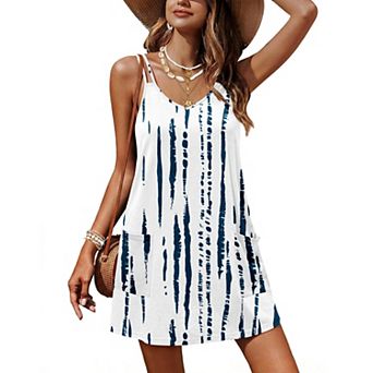 Ekouaer Swimsuit Coverup for Women V Neck Bathing Suit Cover Up Summer Swimwear Beach Cover Ups