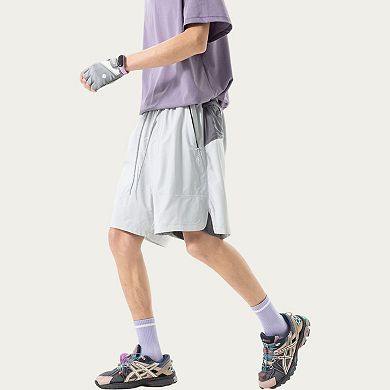 Men's Lightweight Athletic Shorts with Elastic Drawstring Waistband Relaxed Fit and Side Pocket