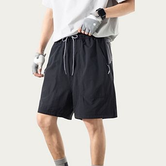 Men's Lightweight Athletic Shorts with Elastic Drawstring Waistband Relaxed Fit and Side Pocket