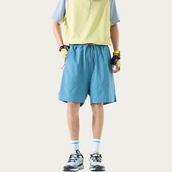 Men's Lightweight Athletic Shorts with Elastic Drawstring Waistband Relaxed Fit and Side Pocket