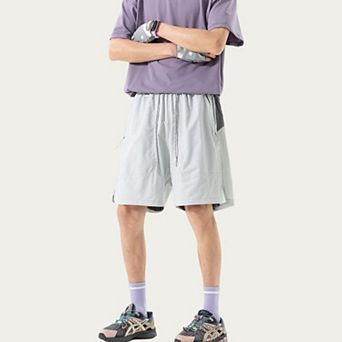 Men's Lightweight Athletic Shorts with Elastic Drawstring Waistband Relaxed Fit and Side Pocket