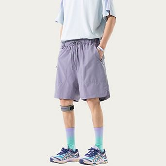Men's Lightweight Athletic Shorts with Elastic Drawstring Waistband Relaxed Fit and Side Pocket