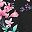 Green Black Flower